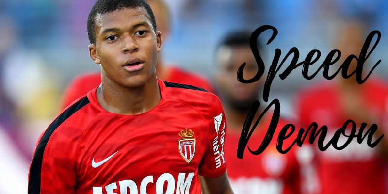 Mbappe được ví là ông hoàng tốc độ với tốc độ 36,5km/h